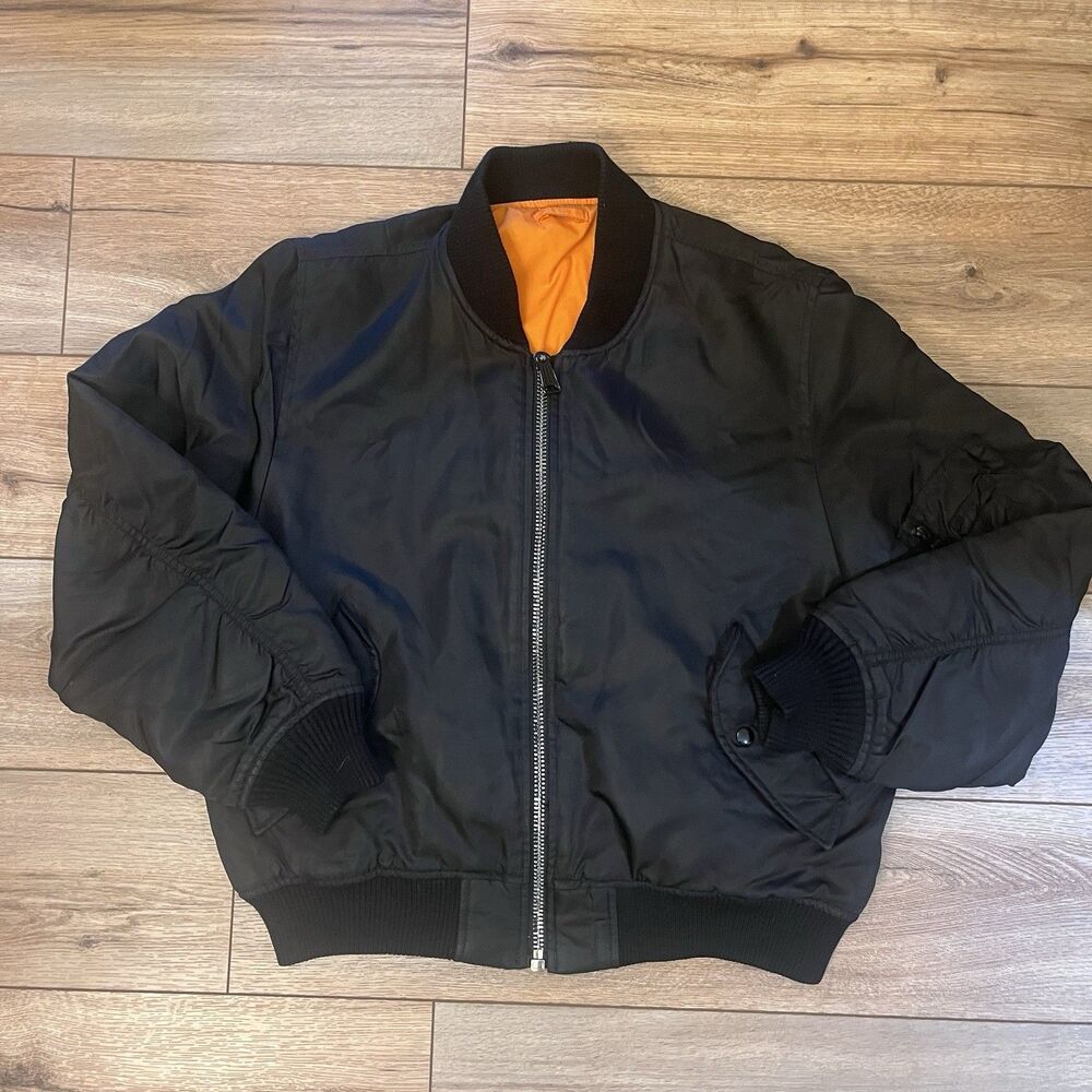 Vintage Spiewak & Sons MA-1 Flyer's Bomber Jacket Reversible Golden Fleece M